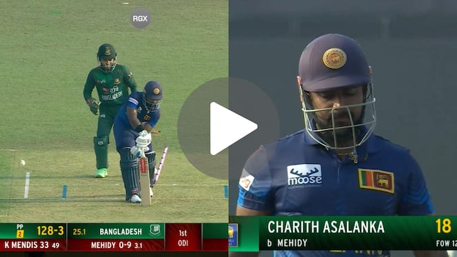 [Watch] Mehidy Turns Muralitharan, Castles Charith Asalanka With A Ripper